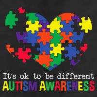It's Ok to Be Different Autism Awareness Big Puzzle Heart Cool Comfort Performance Bucket Hat