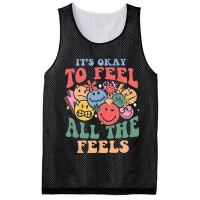 ItS Ok To Feel All The Feels Emotional Wellness Mesh Reversible Basketball Jersey Tank