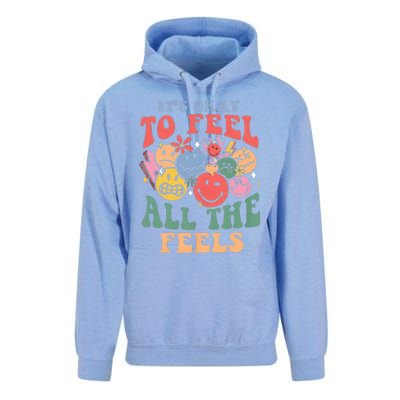 ItS Ok To Feel All The Feels Emotional Wellness Unisex Surf Hoodie