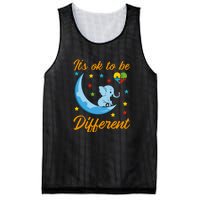 It's Ok To Be Different Cute Elephant Autism Awareness Month Gift Mesh Reversible Basketball Jersey Tank