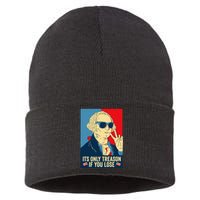 Its Only Treason If You Lose George Washington Sustainable Knit Beanie