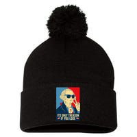 Its Only Treason If You Lose George Washington Pom Pom 12in Knit Beanie