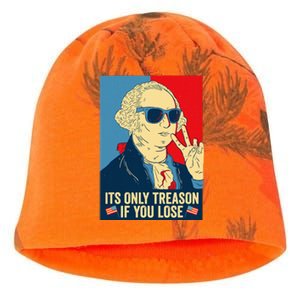 Its Only Treason If You Lose George Washington Kati - Camo Knit Beanie