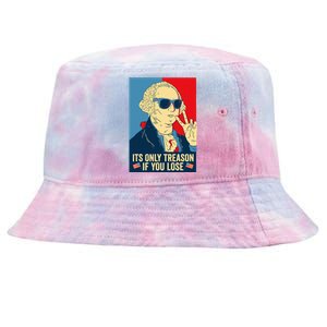 Its Only Treason If You Lose George Washington Tie-Dyed Bucket Hat