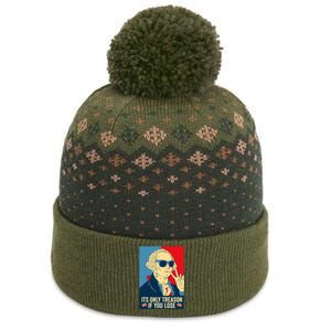 Its Only Treason If You Lose George Washington The Baniff Cuffed Pom Beanie