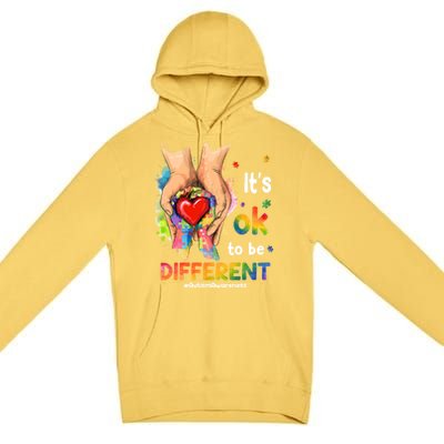 Its Ok To Be Different Autism Awareness Matching Family 2024 Gift Premium Pullover Hoodie