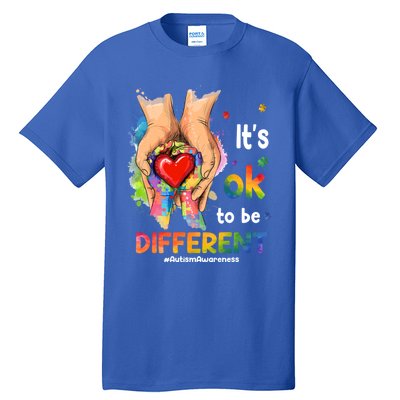 Its Ok To Be Different Autism Awareness Matching Family 2024 Gift Tall T-Shirt