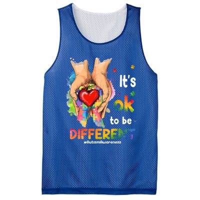 Its Ok To Be Different Autism Awareness Matching Family 2024 Gift Mesh Reversible Basketball Jersey Tank