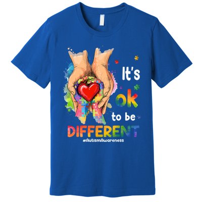 Its Ok To Be Different Autism Awareness Matching Family 2024 Gift Premium T-Shirt