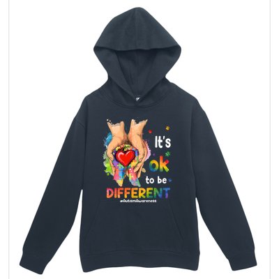 Its Ok To Be Different Autism Awareness Matching Family 2024 Gift Urban Pullover Hoodie