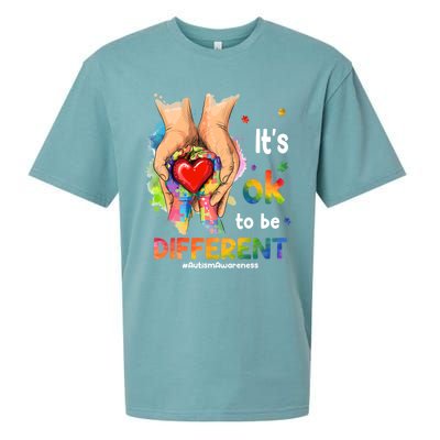 Its Ok To Be Different Autism Awareness Matching Family 2024 Gift Sueded Cloud Jersey T-Shirt