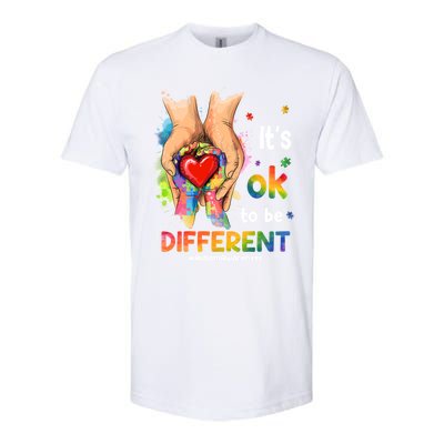 Its Ok To Be Different Autism Awareness Matching Family 2024 Gift Softstyle CVC T-Shirt