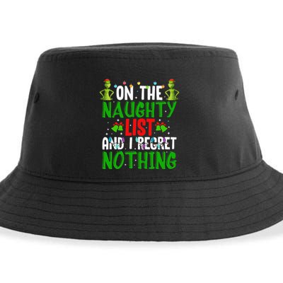 IM On The Naughty List And I Regret Nothing Sustainable Bucket Hat