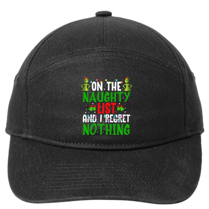IM On The Naughty List And I Regret Nothing 7-Panel Snapback Hat