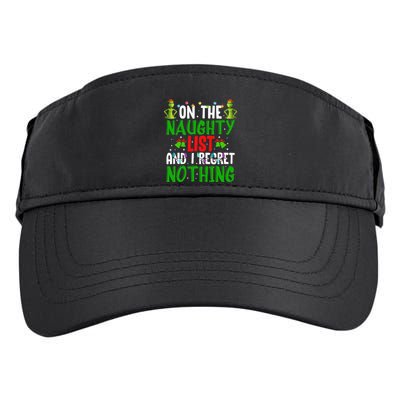 IM On The Naughty List And I Regret Nothing Adult Drive Performance Visor