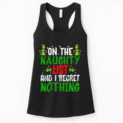 IM On The Naughty List And I Regret Nothing Womens Tank Top