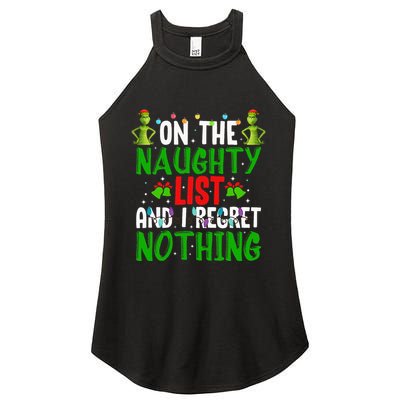 IM On The Naughty List And I Regret Nothing Women's Perfect Tri Rocker Tank