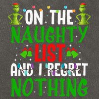 IM On The Naughty List And I Regret Nothing Cotton Canvas Backpack