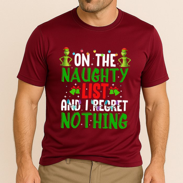 IM On The Naughty List And I Regret Nothing Performance Shirt
