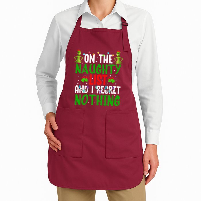 IM On The Naughty List And I Regret Nothing Apron