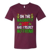 IM On The Naughty List And I Regret Nothing V-Neck T-Shirt