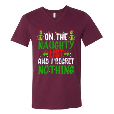 IM On The Naughty List And I Regret Nothing V-Neck T-Shirt