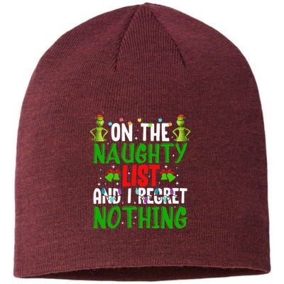 IM On The Naughty List And I Regret Nothing Sustainable Beanie