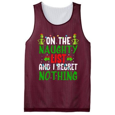 IM On The Naughty List And I Regret Nothing Mesh Reversible Basketball Jersey Tank