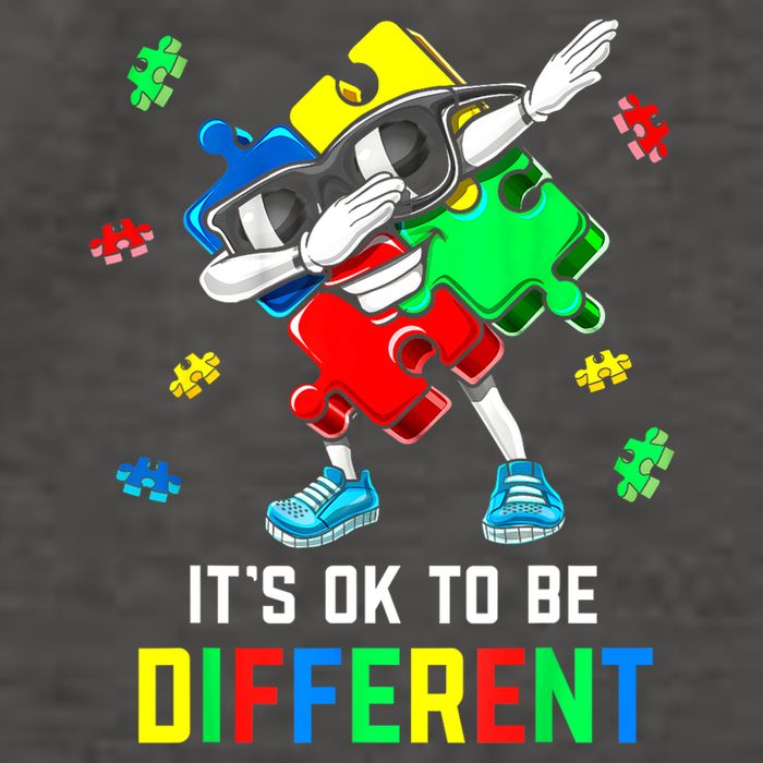 It’s OK To Be Different Dabbing Puzzle Autism Vector Backpack