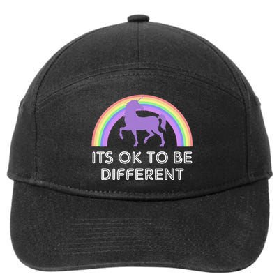 It's ok to Be Different for Pride or AntiBullying 7-Panel Snapback Hat