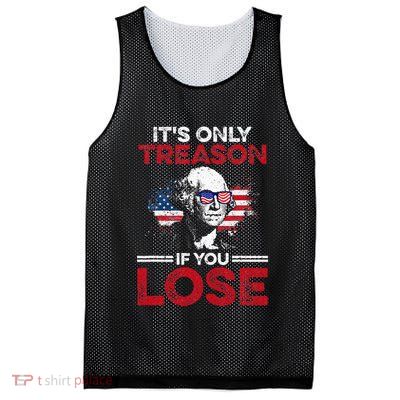 Its Only Treason If You Lose History Mesh Reversible Basketball Jersey Tank
