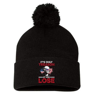 Its Only Treason If You Lose History Pom Pom 12in Knit Beanie