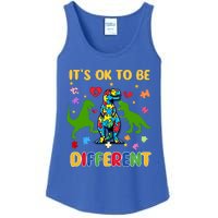 Its Ok To Be Different Autism Awareness Dinosaur Cute Trex Gift Ladies Essential Tank