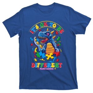 ItS Ok To Be Different Autism Awareness Dinosaur Great Gift T-Shirt