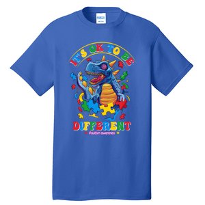 ItS Ok To Be Different Autism Awareness Dinosaur Great Gift Tall T-Shirt