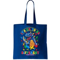 ItS Ok To Be Different Autism Awareness Dinosaur Great Gift Tote Bag