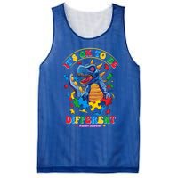 ItS Ok To Be Different Autism Awareness Dinosaur Great Gift Mesh Reversible Basketball Jersey Tank