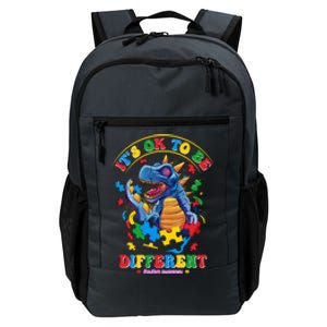 ItS Ok To Be Different Autism Awareness Dinosaur Great Gift Daily Commute Backpack