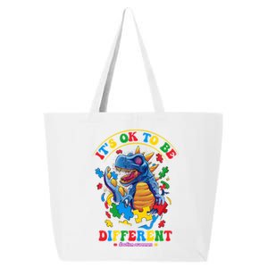 ItS Ok To Be Different Autism Awareness Dinosaur Great Gift 25L Jumbo Tote