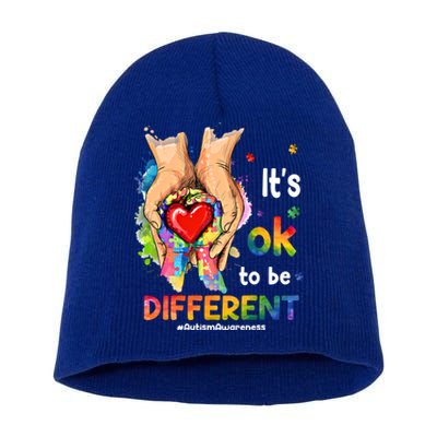 Its Ok To Be Different Autism Awareness Matching Family 2024 Gift Short Acrylic Beanie