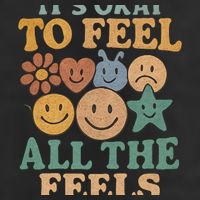 It's Okay to Feel All the Feels Cool Comfort Performance Bucket Hat