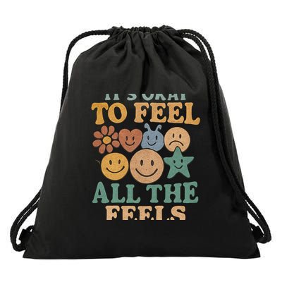 It's Okay to Feel All the Feels Drawstring Bag