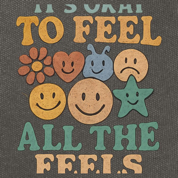 It's Okay to Feel All the Feels Cotton Canvas Backpack