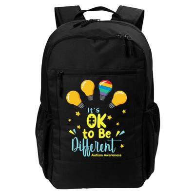 It's OK To Be Different Cute Autism Awareness Quote Backpack