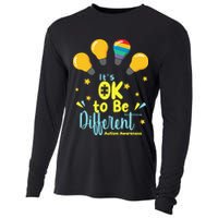 It's OK To Be Different Cute Autism Awareness Quote Cooling Performance Long Sleeve Crew