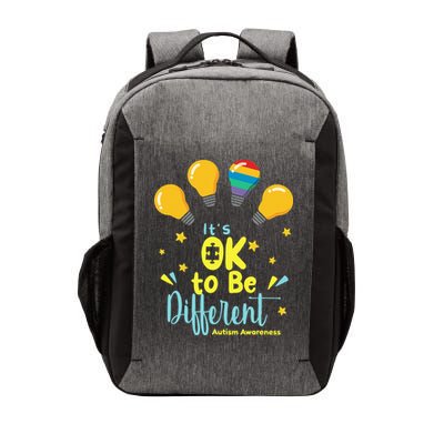 It's OK To Be Different Cute Autism Awareness Quote Vector Backpack