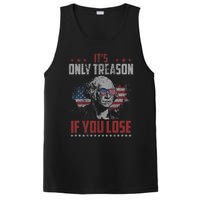 Its Only Treason If You Lose George Washington American Flag PosiCharge Competitor Tank