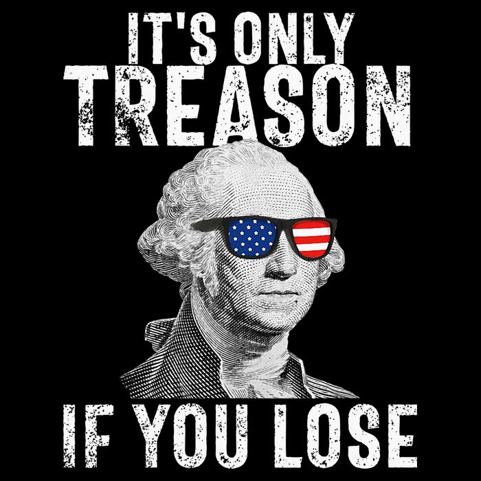 ItS Only Treason If You Lose George Washington Women's V-Neck T-Shirt