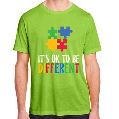 Its Ok To Be Different Be Kind Autism Awareness Autism Meaningful Gift Adult ChromaSoft Performance T-Shirt