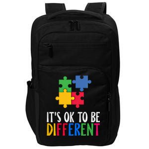 Its Ok To Be Different Be Kind Autism Awareness Autism Meaningful Gift Impact Tech Backpack